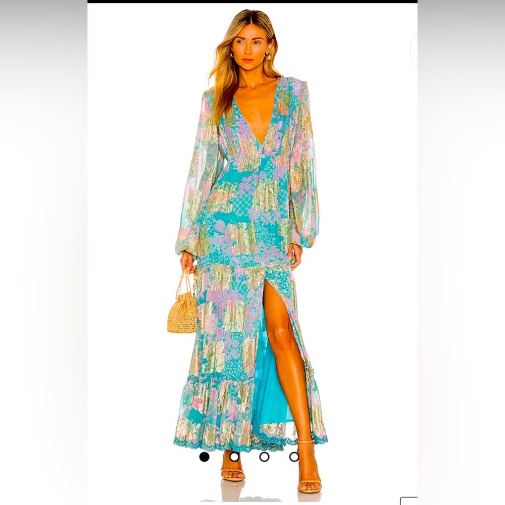 XS, Hemant Nandita : Xari Ruched in Cyan